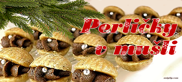 recept - vánoční cukroví - perla v mušli