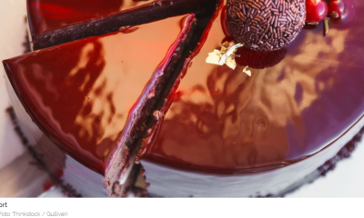 lesklá čokoládová poleva na dort
